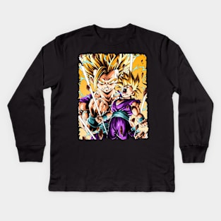 SON GOHAN MERCH VTG Kids Long Sleeve T-Shirt